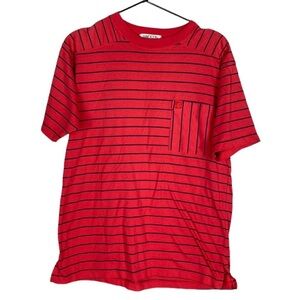 Vintage Anne Klein striped pocket tee